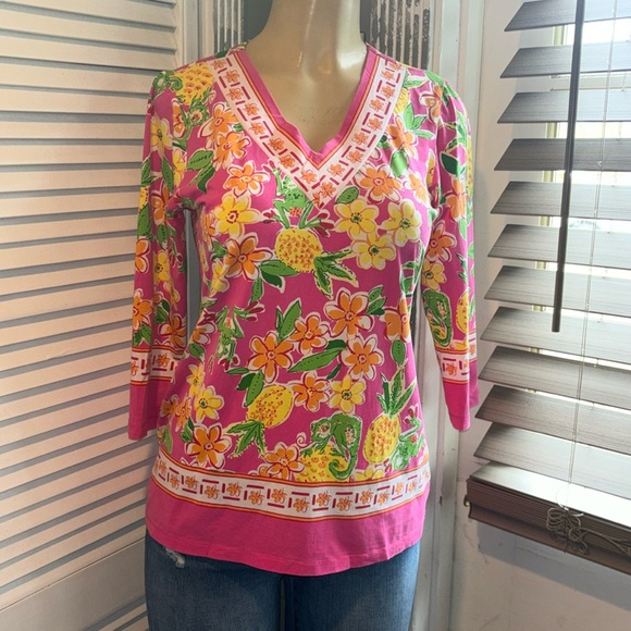 Tops - Barbara Erickson V-neck 3/4 Sleeves size S